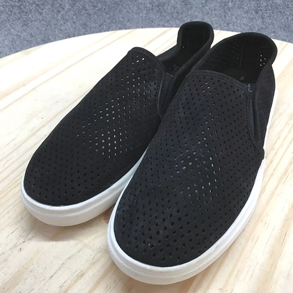 Time & Tru Shoes Women's 6.5 Memory Foam Casual Perf Slip On Flats Sneaker - Picture 3 of 7